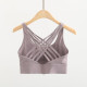 Padded Women Sports Bra Strappy Back Sportswear Medium Support Training Wear New