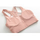 Padded Women Sports Bra Strappy Back Sportswear Medium Support Training Wear New
