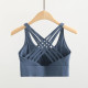 Padded Women Sports Bra Strappy Back Sportswear Medium Support Training Wear New