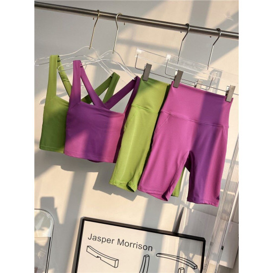 Women Sports Yoga Bras Medium Support Padded Fitness Activewear Solid Sportswear