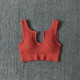 Padded Women Sport Bra Fitness Yoga Running Vest Underwear Solid Padded Crop Top