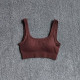 Padded Women Sport Bra Fitness Yoga Running Vest Underwear Solid Padded Crop Top