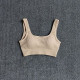 Padded Women Sport Bra Fitness Yoga Running Vest Underwear Solid Padded Crop Top