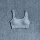Padded Women Sport Bra Fitness Yoga Running Vest Underwear Solid Padded Crop Top