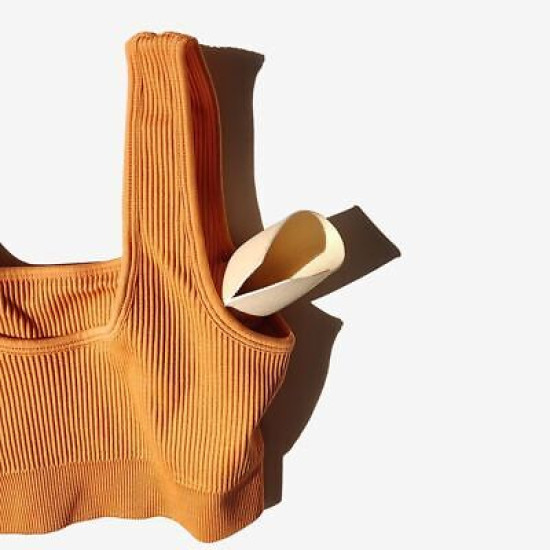 Padded Women Sport Bra Fitness Yoga Running Vest Underwear Solid Padded Crop Top