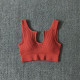 Padded Women Sport Bra Fitness Yoga Running Vest Underwear Solid Padded Crop Top