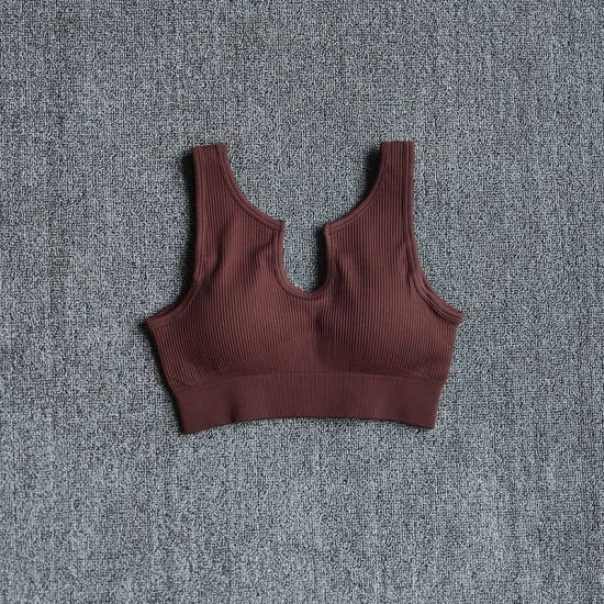 Padded Women Sport Bra Fitness Yoga Running Vest Underwear Solid Padded Crop Top