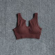 Padded Women Sport Bra Fitness Yoga Running Vest Underwear Solid Padded Crop Top