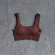 Padded Women Sport Bra Fitness Yoga Running Vest Underwear Solid Padded Crop Top