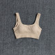 Padded Women Sport Bra Fitness Yoga Running Vest Underwear Solid Padded Crop Top