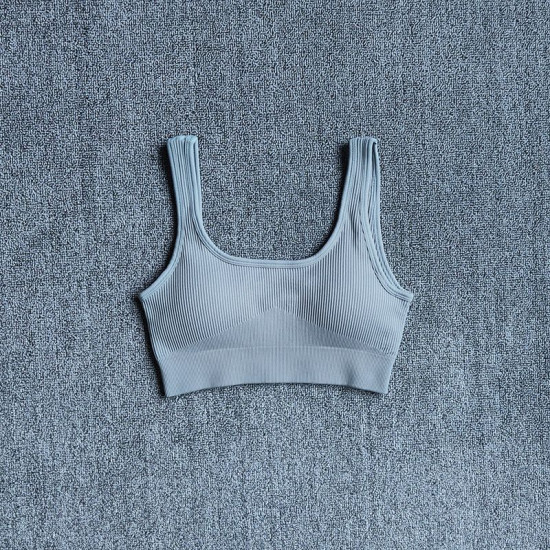 Padded Women Sport Bra Fitness Yoga Running Vest Underwear Solid Padded Crop Top