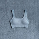 Padded Women Sport Bra Fitness Yoga Running Vest Underwear Solid Padded Crop Top