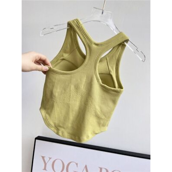 Yoga Bra Sports Tops Women Seamless Padded Fitness Push Up Solid Activewears Top