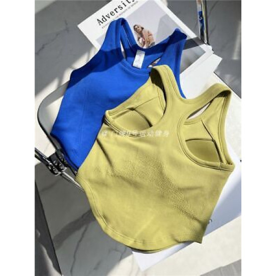 Yoga Bra Sports Tops Women Seamless Padded Fitness Push Up Solid Activewears Top