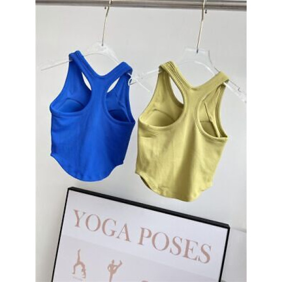 Yoga Bra Sports Tops Women Seamless Padded Fitness Push Up Solid Activewears Top