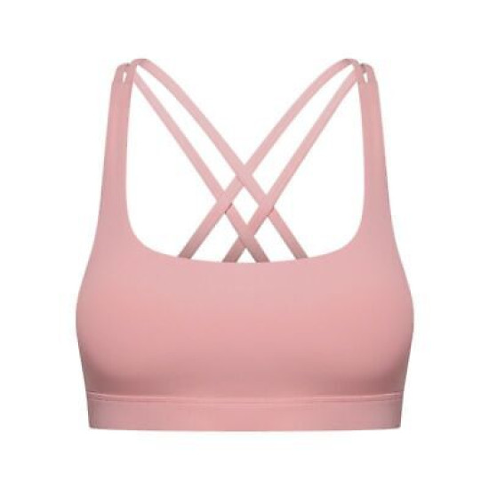 Cross Strap Workout Bra Women Gym Yoga Sports Bras Back Closure Buckle Tops Wear
