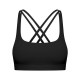 Cross Strap Workout Bra Women Gym Yoga Sports Bras Back Closure Buckle Tops Wear