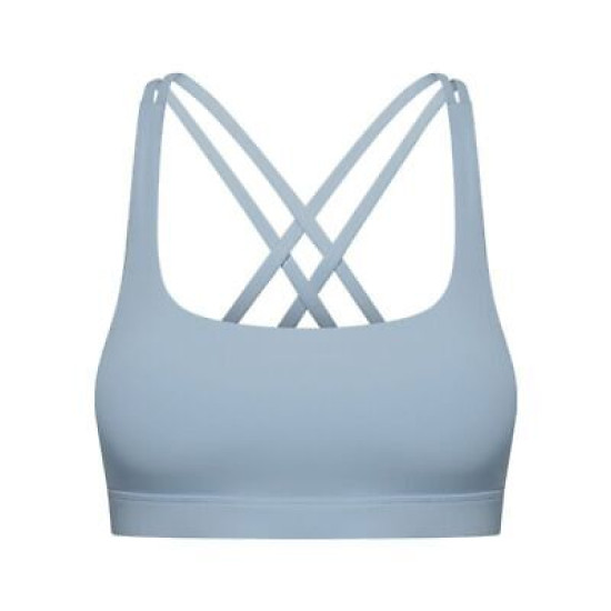 Cross Strap Workout Bra Women Gym Yoga Sports Bras Back Closure Buckle Tops Wear