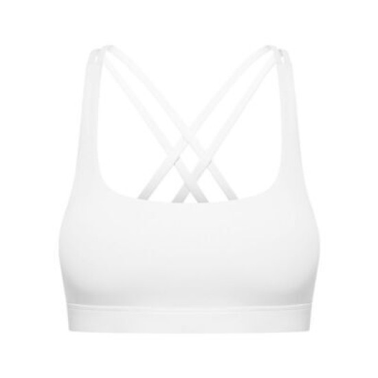 Cross Strap Workout Bra Women Gym Yoga Sports Bras Back Closure Buckle Tops Wear
