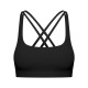 Cross Strap Workout Bra Women Gym Yoga Sports Bras Back Closure Buckle Tops Wear