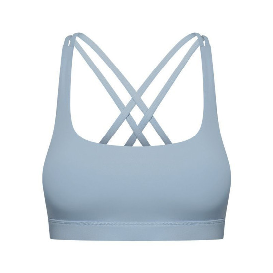 Cross Strap Workout Bra Women Gym Yoga Sports Bras Back Closure Buckle Tops Wear