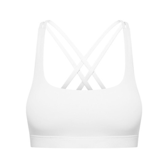 Cross Strap Workout Bra Women Gym Yoga Sports Bras Back Closure Buckle Tops Wear