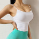 Women Sports Bra Sleeveless Nylon Summer Tops Elastic Double Layer Underwear New