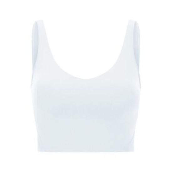 Yoga Sport Women Bra Longline Athletic Workout Crop Tops With Built In Bras Wear