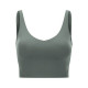 Yoga Sport Women Bra Longline Athletic Workout Crop Tops With Built In Bras Wear