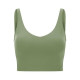 Yoga Sport Women Bra Longline Athletic Workout Crop Tops With Built In Bras Wear