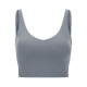 Yoga Sport Women Bra Longline Athletic Workout Crop Tops With Built In Bras Wear