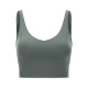 Yoga Sport Women Bra Longline Athletic Workout Crop Tops With Built In Bras Wear