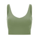 Yoga Sport Women Bra Longline Athletic Workout Crop Tops With Built In Bras Wear