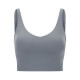 Yoga Sport Women Bra Longline Athletic Workout Crop Tops With Built In Bras Wear