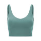 Yoga Sport Women Bra Longline Athletic Workout Crop Tops With Built In Bras Wear