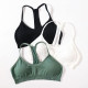 Women Seamless Bra Tube Y Straps Wireless Brassiere Sports Tank Top Solid Padded