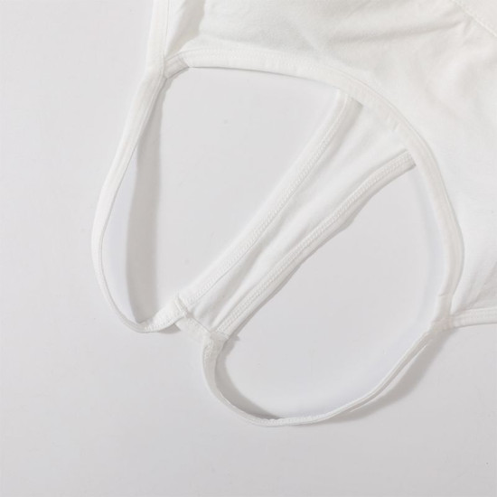 Women Seamless Bra Tube Y Straps Wireless Brassiere Sports Tank Top Solid Padded