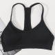Women Seamless Bra Tube Y Straps Wireless Brassiere Sports Tank Top Solid Padded