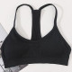 Women Seamless Bra Tube Y Straps Wireless Brassiere Sports Tank Top Solid Padded