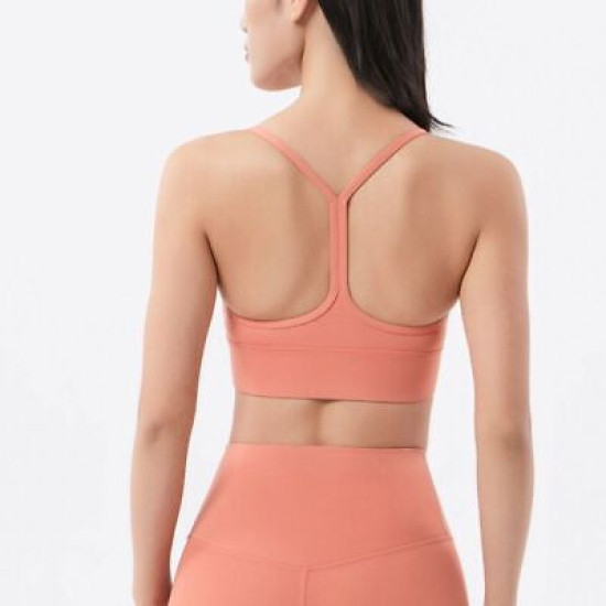 Sports Yoga Bra Women Elastic Chest Pad Removable Bralette Activewear Sportswear