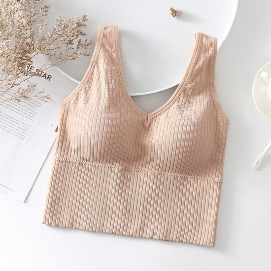 Women Top Brallete Plus Size Sports Running Shock Absorption Anti Sagging Undies