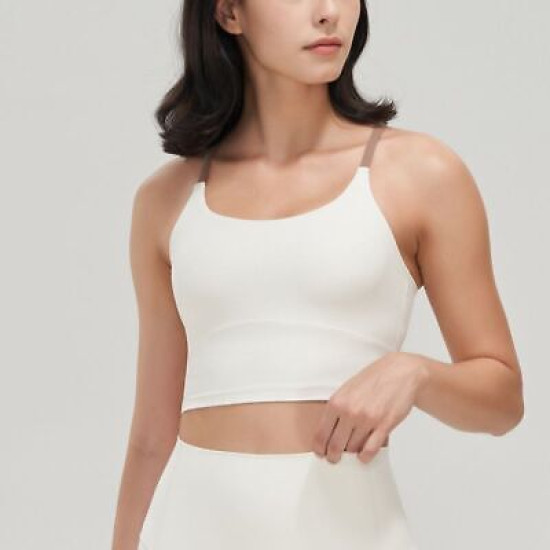 Sports Bras Women Crop Tops Cross Back Gym Fitness Workout Shockproof Activewear