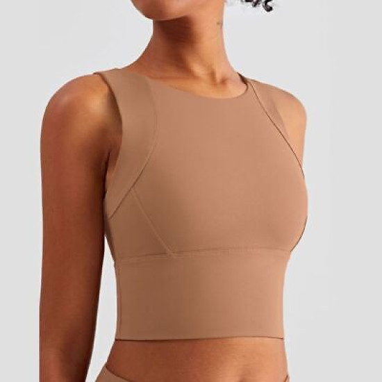 Women Sports Bra Vest Push Up Shock Absorption Gym Fitness Running Training Tops