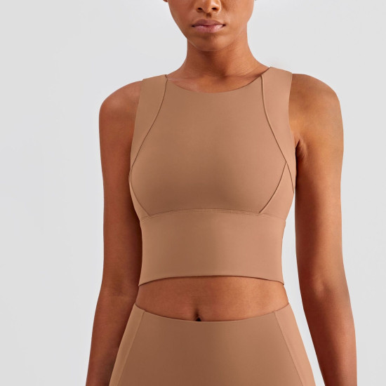 Women Sports Bra Vest Push Up Shock Absorption Gym Fitness Running Training Tops