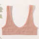 Seamless Women Bra Push Up Brassiere Sports Deep U Shape Solid Wireless Bralette