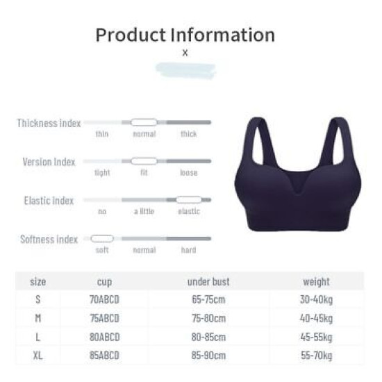 Push Up Women Bras Seamless Wire Free Brassieres Solid Breathable Sports Top Bra