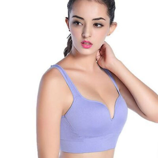 Push Up Women Bras Seamless Wire Free Brassieres Solid Breathable Sports Top Bra