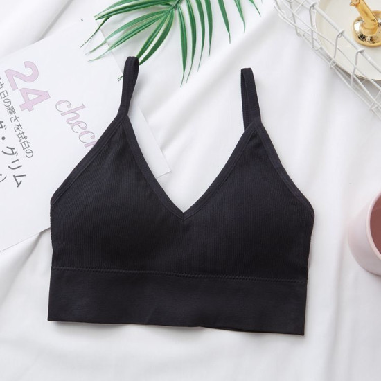 Bralette Women Bra Seamless Sport Lingerie Tee Crop Top Tanks Bandeau Solid Bras