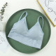 Seamless Women Bra Cropped Top Fitness Tube Padded Sports Bralette Solid Bandeau