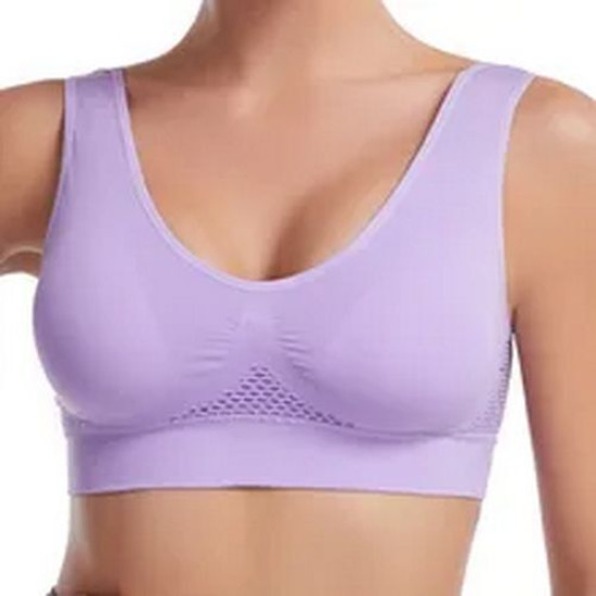 Sports Women Bras Underwear Hollow Out Tube Tops Brassiere Solid Breathable New